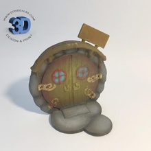 round fairy door game donegal 3d magical 3d print model - Mito3D