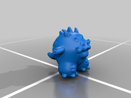 round little guy animation dragon fat kobold rigged texture video games consoles gaming 3d print model - Mito3D