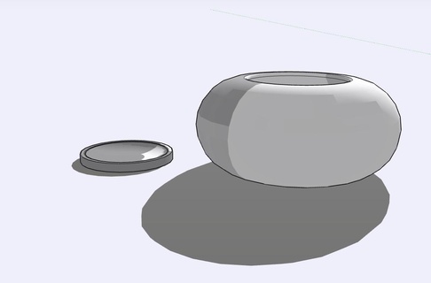 giro pentola matera impianti moderno minimalista 3d print model - Mito3D