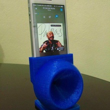rodada de alto-falante iphone5s gadget telefone móvel 3d print model - Mito3D