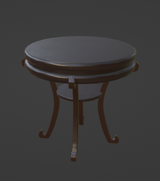 round table antique 3D print model - Mito3D