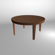 la table ronde l'architecture 3d print model - Mito3D