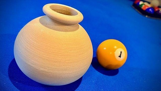 round vase pot emphora 3d print model - Mito3D