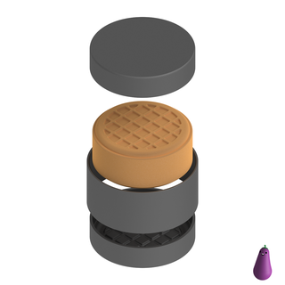 volta waffle banho bombear sólido Sabonete pressione mofo círculo bolo xampu faça 3d print model - Mito3D
