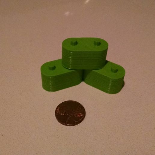 arrondi bâtiment bloquer Jeu construction jouets 3D print model - Mito3D