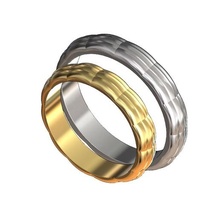 yuvarlak yönlü yüzük 3d Yazdır model takı faset geometrik düğün nişan moda yazdırılabilir altın gümüş mücevher sterlin lüks modern kabarcık Desen eğri yüzükler 3d print model - Mito3D