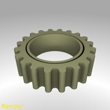 arrotondati gear fidget formato dell'anello 7 gadget giocattolo gioco 3d print model - Mito3D