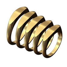 yuvarlak oval mühür yüzük 3d Yazdır model takı yazdırılabilir altın gümüş mücevher sterlin yüzüğü Menring moda lüks modern minimalist basit Beyan kubbe dışbükey 3d print model - Mito3D