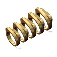 rounded overlapping bars signet sizes 5to9 3d print model jewelry ring fashion printable gold silver jewellery bar statement stacker 3d print model - Mito3D