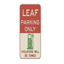 rounded sign leaf parking signs_logos 3d print model - Mito3D