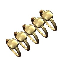 redondeado cuadrado amortiguar sello anillo 3d impresión modelo joyería joya imprimible oro plata libra esterlina hombres menring Moda lujo moderno minimalista burbuja 3d print model - Mito3D