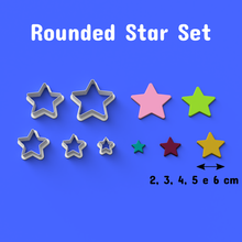 rounded star cookie fondant cutter dough 3d print model - Mito3D