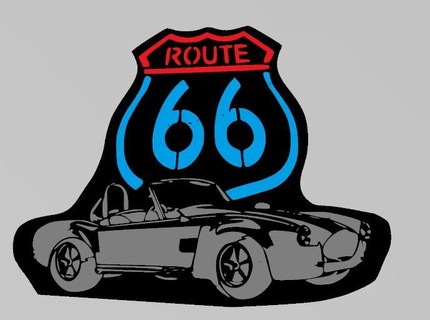 route66 66 ruta cobra 3d print model - Mito3D