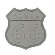 route 66 sign road 3d print model - Mito3D
