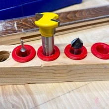 roteador mordeu suporte inserir ferramenta madeira marcenaria titulares caixas 3d print model - Mito3D