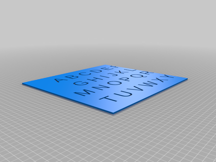 Router Schablone 30mm Briefe angepasst Kunst Werkzeuge 3d print model - Mito3D