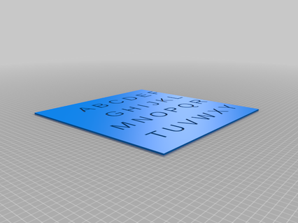 roteador estêncil 40mm cartas personalizado arte Ferramentas 3d print model - Mito3D