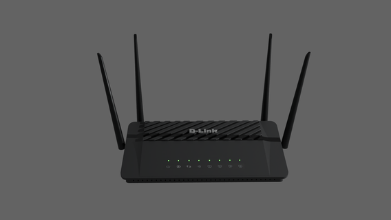 router Wi Fi dlink elettronica Internet fili Rete giochi 3d print model - Mito3D