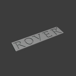 rover keyring - key fob ver 1 metro austin r100 100 badge logo ring chain classic mk3 diecast garage uk diecastgarageuk 3d print model - Mito3D