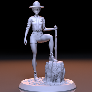 rover scouts girl scouting woman female 3d print model - Mito3D