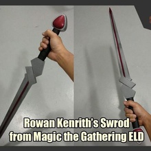 rowan kenrith's sword magic gathering eld art mtg 3d print model - Mito3D