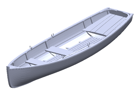 Ruderboot Boote 3d Drucken druckbar pla Preis Design 3d print model - Mito3D