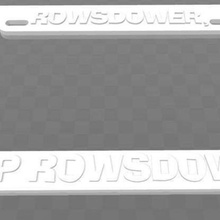 rowsdower plaka çerçevesi ms3k zap sanat işaretleri logolar mst3k 3d print model - Mito3D