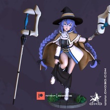 roxy mushoku tensei arma cosplay arte anime femmina carattere 3d print model - Mito3D