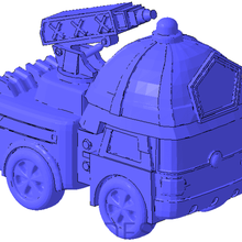 Roy robocar poli cartone animato miniatura carattere 3d print model - Mito3D