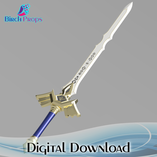 royal broadsword legend zelda sword cosplay link 3d print model - Mito3D