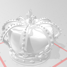 royal corona 3d print model - Mito3D