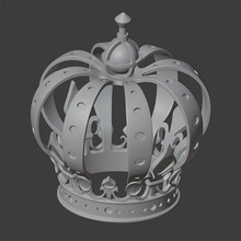 royal crown jewelry crown real 3d print model - Mito3D