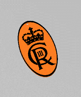 royal criptograma Rey Charles 3 llave anillo Príncipe 3rd coronamiento monograma iii 3d print model - Mito3D