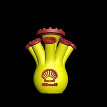 royal dutch shell vaso casa arredamento olio il logo 3d print model - Mito3D