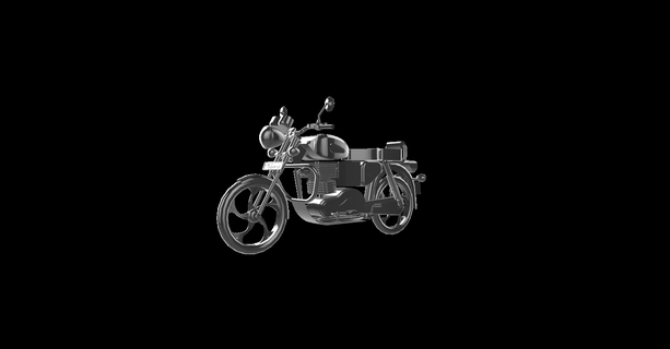 königlich enfield Kugel moto Motorrad Motor Fahrrad le la motorrad 3d print model - Mito3D