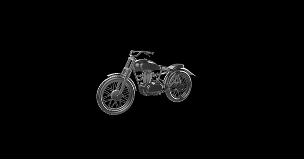 royal enfield ca trials 350cc 1954 moto motorbike motorcycle motor bicycle le motocycle la motorrad motocykl motocicletta 3d print model - Mito3D