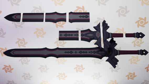 königlich Wachen Schwert Legende Zelda Klinge botw bewachen zeldabotw Stütze Requisiten Schwerter Tränen Königreich Königreichs Zubehör Cosplay Kostüm 3d print model - Mito3D