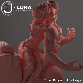 royal hostage dungeons dragons ttrpg tabletop spelljammer lgbt roleplay centaur romantic 3d print model - Mito3D