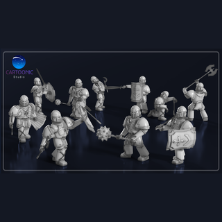 real infantaria 01 miniatura tampo mesa 28mm jogos guerra personagem fantasia scifi impressão esculpir humano soldado escaramuçador miniaturas sci fi 3d print model - Mito3D