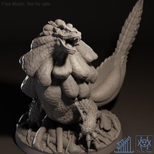 royal Ludroth continuar monstruo arte fan cazador monstruos Royalludroth 3d print model - Mito3D