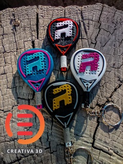 royal padel paddle keychain Home keychain key padel palette keys key ring paddle sport  3d print model - Mito3D