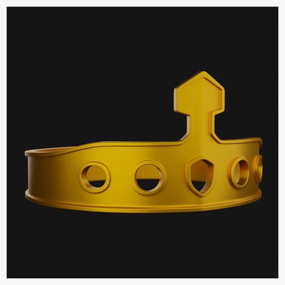 royalty crown jewelry 3d printable jewelry model artwork 3d print model - Mito3D