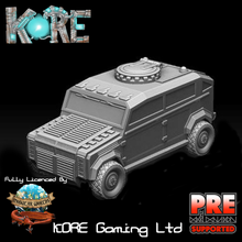 rp01 armoured 4x4 game military modern car vehicle scatter terrain apocalypse 28mm necromunda walking dead zombie crisis protocol modular worlds kore truck 3d print model - Mito3D