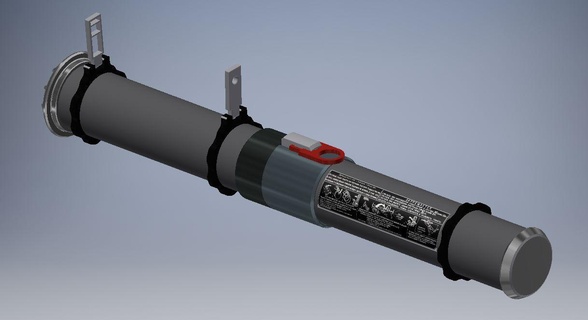 rpg 27 paintball airsoft cohete granada 3d print model - Mito3D