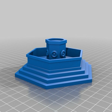 rpg fountain hex shaped - openforge dnd fantasy pathfinder savage worlds toy_game_accessories 3d print model - Mito3D