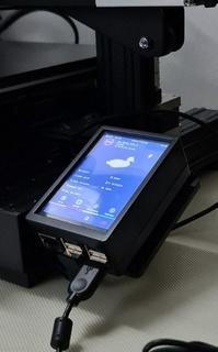 rpi 35 touch screen case mount ender 3v2 3 touchscreen display bracket klipper octoprint raspberry 3d print model - Mito3D