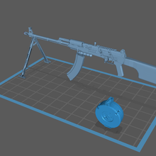 rpk magnum game callofduty weapon machine gun gift 3d print model - Mito3D