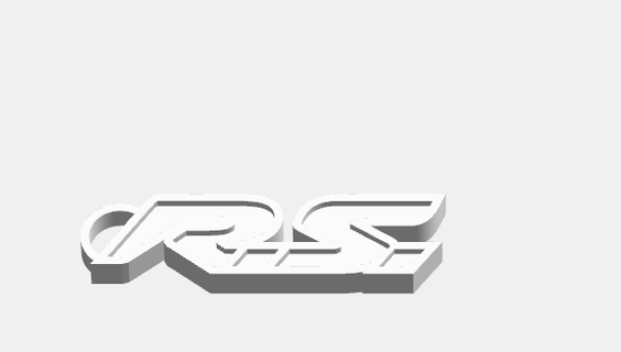 rs logo renault 3d print model - Mito3D