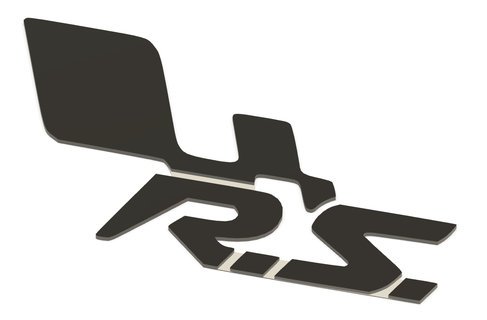 rs renault sport logo clé bague voiture courses 3d print model - Mito3D