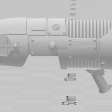 rt era heavy plasma cannon 40k imperial guard rogue trader ork marine 3d print model - Mito3D